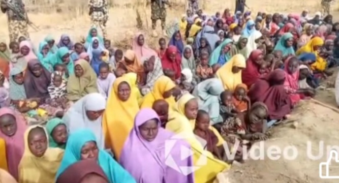 Boko Haram militants in a video issuing a 72-hour ultimatum over abducted women and children in Borno State